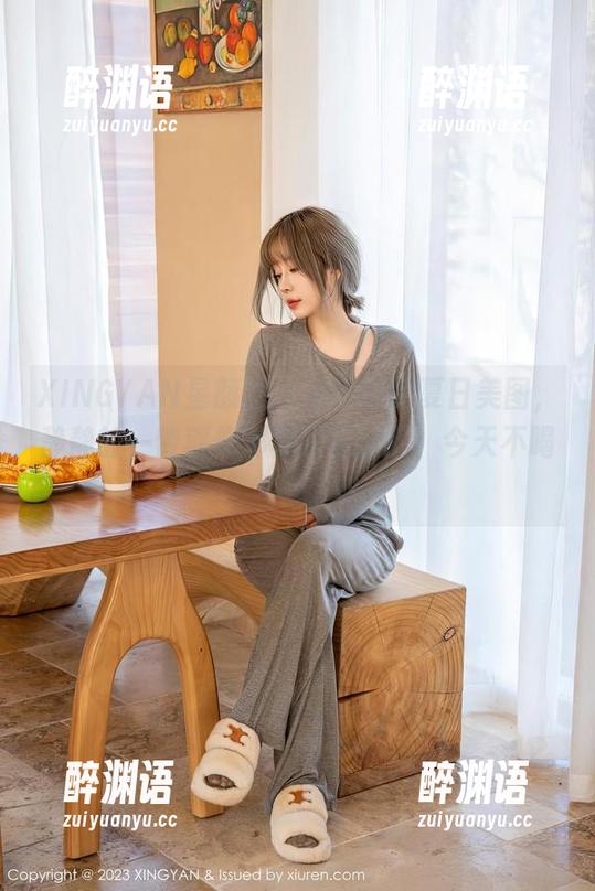XINGYAN星颜社 - 潘思沁的夏日美图，静静的一瞥就像那种清凉饮品，今天不喝不行。